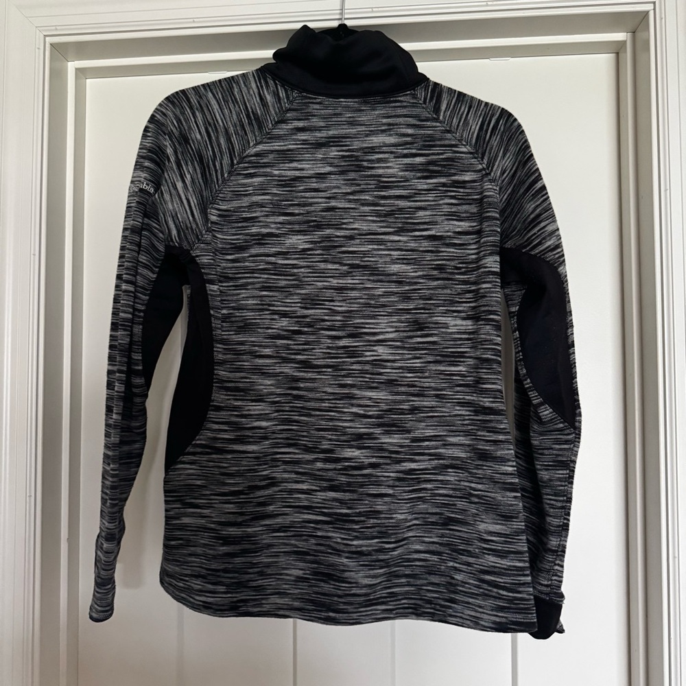 Columbia quarter zip black/grey size large - Picture 2 of 8